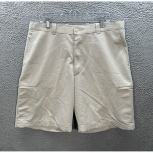 Links Edition Golf Shorts Mens 36 Tan Performance Stretch Moisture Wicking NEW